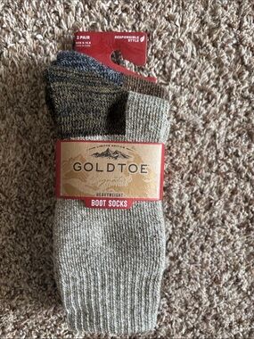 Gold Toe Heavyweight Boot Socks - Tan & Brown (2-Pack)